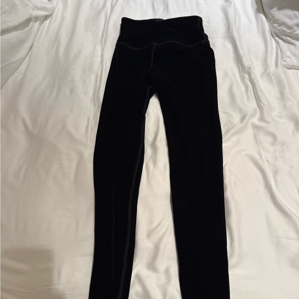 Beyond Yoga Black Velvet Leggings